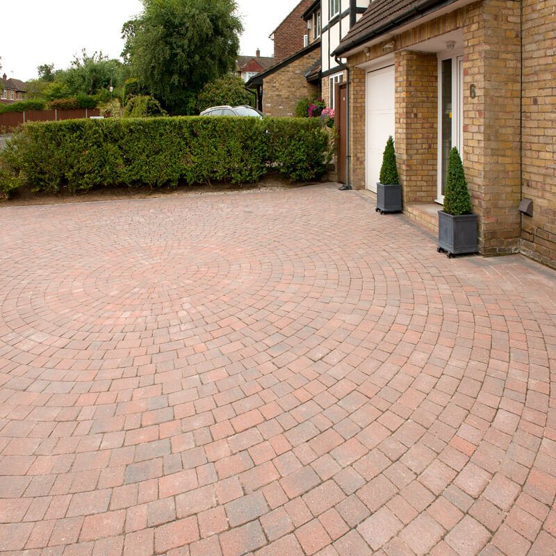 Brett Block Paving 50mm Alpha Trio Brick Pavior - Brindle (1x 8.92m2 Pack) 404 Blocks