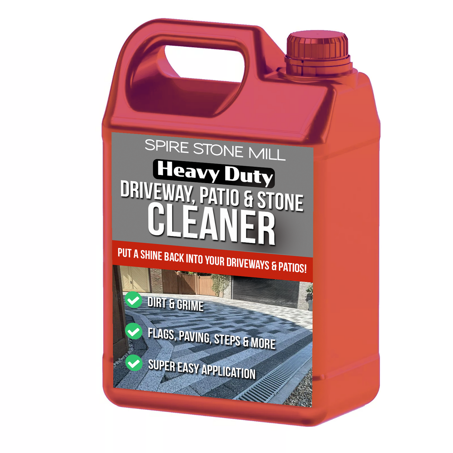 PRO Patio and Paving Cleaner 5L Porcelain Slabs Stone Flags Path Driveways Block Cleaning