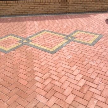 Brett Block Paving 50mm Brick Pavior - Red (1x 8.48m2 Pack) 424 Blocks