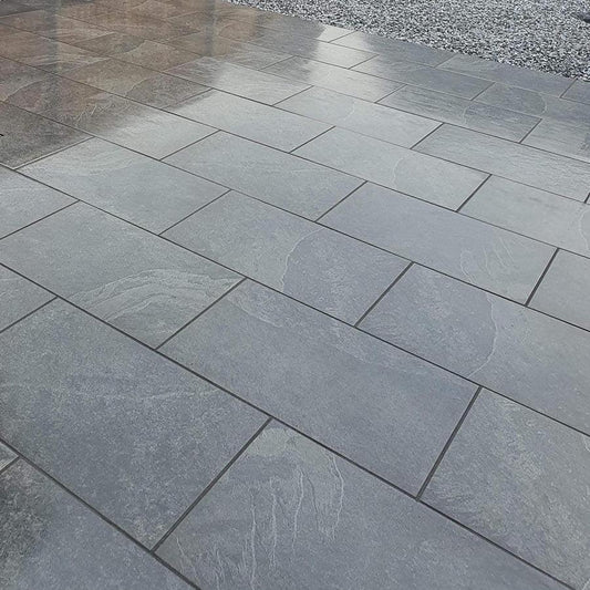 Brazillian Black Porcelain Paving Tiles - 600x900 - 20mm