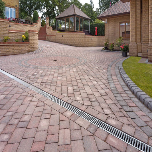 Brett Block Paving 50mm Alpha Trio Brick Pavior - Brindle (1x 8.92m2 Pack) 404 Blocks