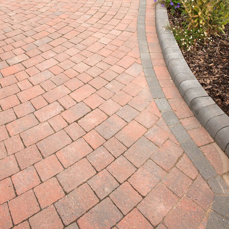 Brett Block Paving 50mm Alpha Trio Brick Pavior - Brindle (1x 8.92m2 Pack) 404 Blocks