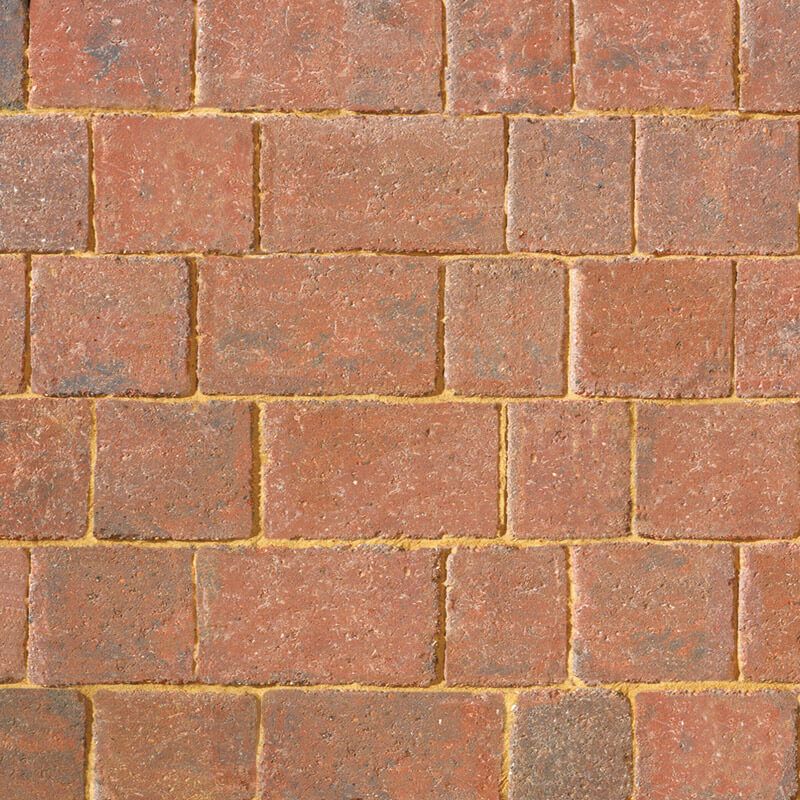 Brett Block Paving 50mm Alpha Trio Brick Pavior - Brindle (1x 8.92m2 Pack) 404 Blocks