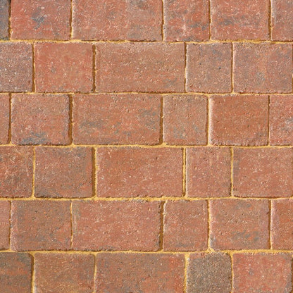Brett Block Paving 50mm Alpha Trio Brick Pavior - Brindle (1x 8.92m2 Pack) 404 Blocks