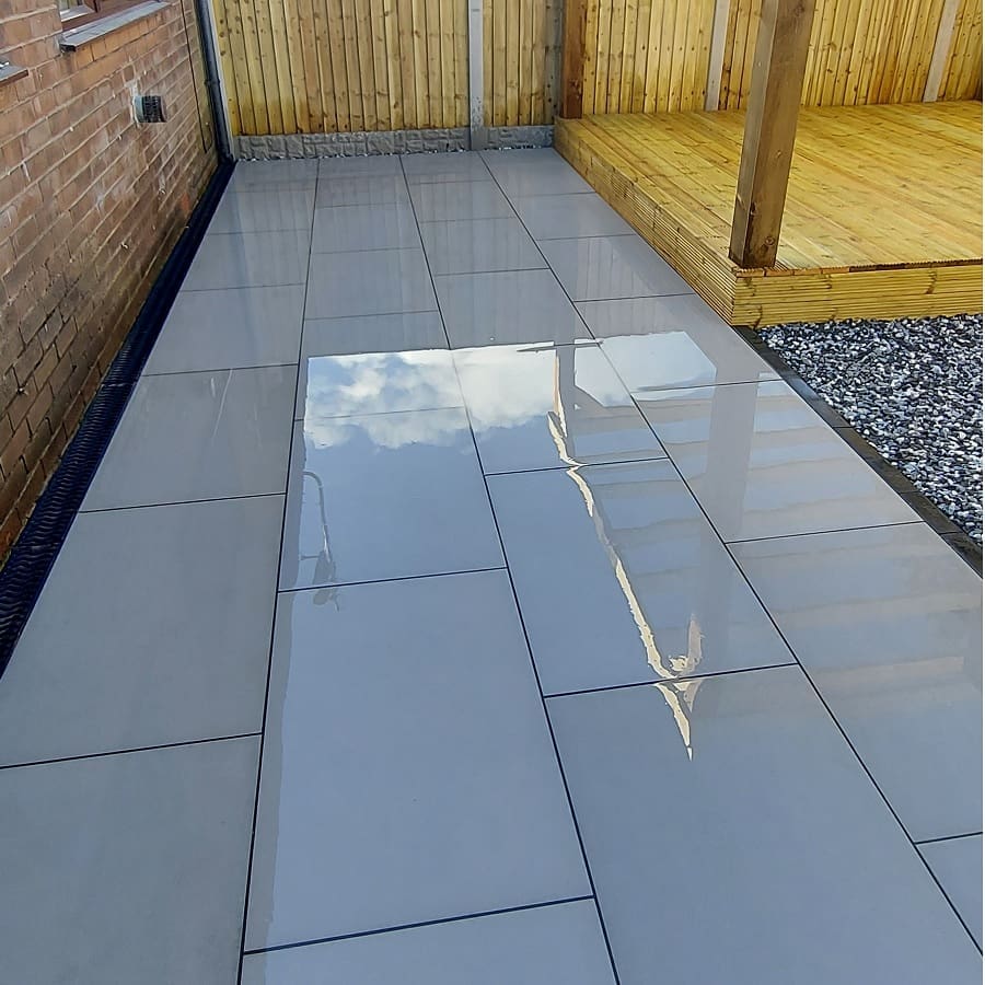 Kandla Grey Sawn and Honed - Indian Sandstone Paving Slabs – 600mm x 900mm – 20mm