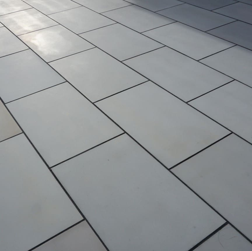 Kandla Grey Sawn and Honed - Indian Sandstone Paving Slabs – 600mm x 900mm – 20mm
