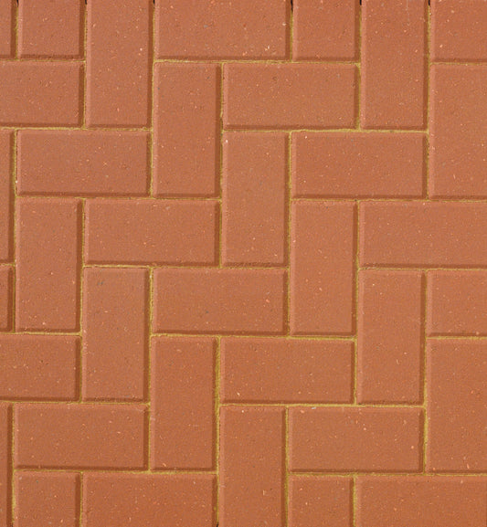 Brett Block Paving 50mm Brick Pavior - Red (1x 8.48m2 Pack) 424 Blocks