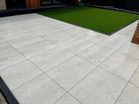 Quartz White Porcelain Paving Tiles - 600x900 - 20mm