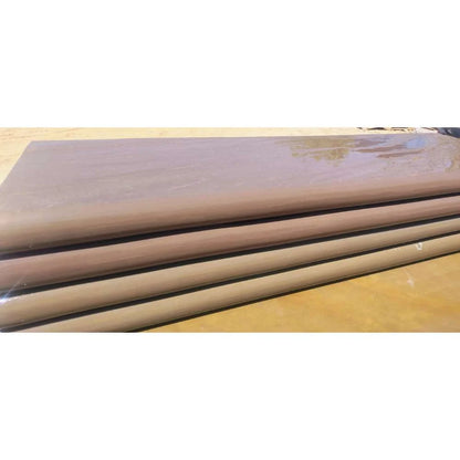 Raj Green Sawn and Honed Smooth Bullnose Steps Indian Sandstone 900mm x 350mm x 30mm