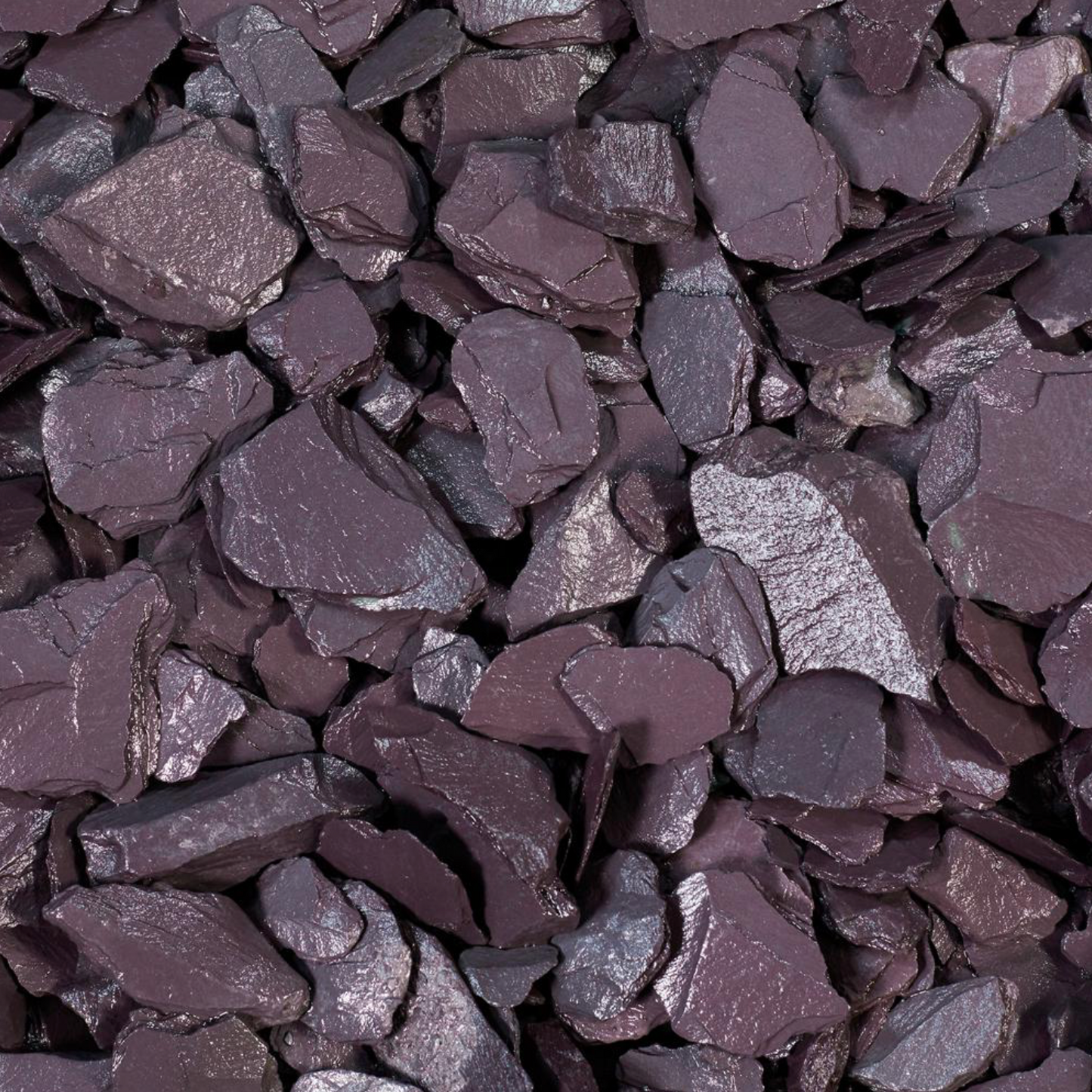Plum Slate 40mm Decorative Slate Chippings 20kg Bag / 850kg Bulk Bag