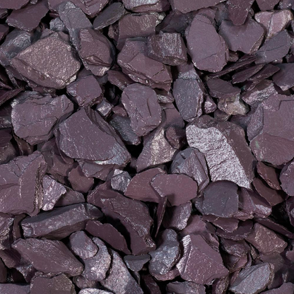 Plum Slate 40mm Decorative Slate Chippings 20kg Bag / 850kg Bulk Bag