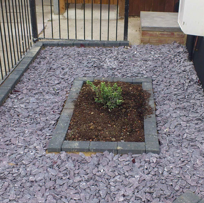 Plum Slate 40mm Decorative Slate Chippings 20kg Bag / 850kg Bulk Bag