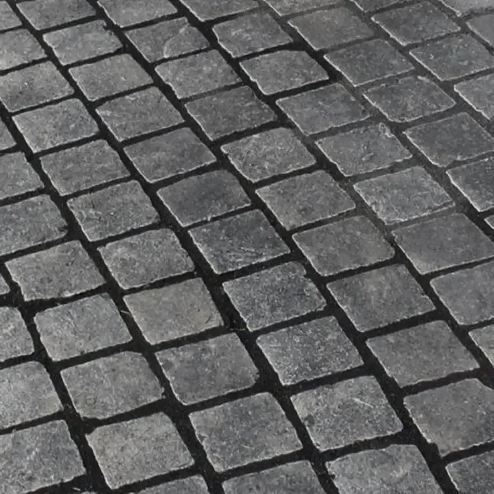 Black Limestone Cobble Setts 100mm x 100mm x 40/60mm