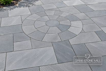 Kandla Grey Indian Sandstone 3m Circle – Riven – 22mm