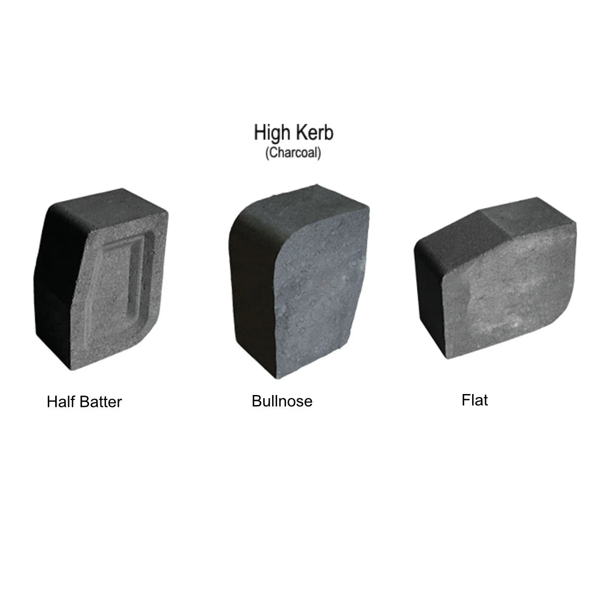 Brett Block High Kerbs Charcoal 200mm H x 150mm D x 100mm W