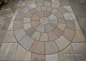 Raj Green Indian Sandstone 3m Circle – Riven – 22mm